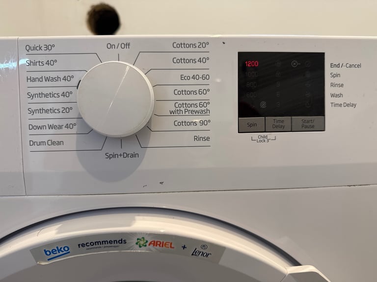 Help 8kg 1200rpm washing machines 