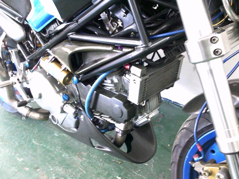 1997 R-reg Ducati 600 Monster streetfighter in multi colours