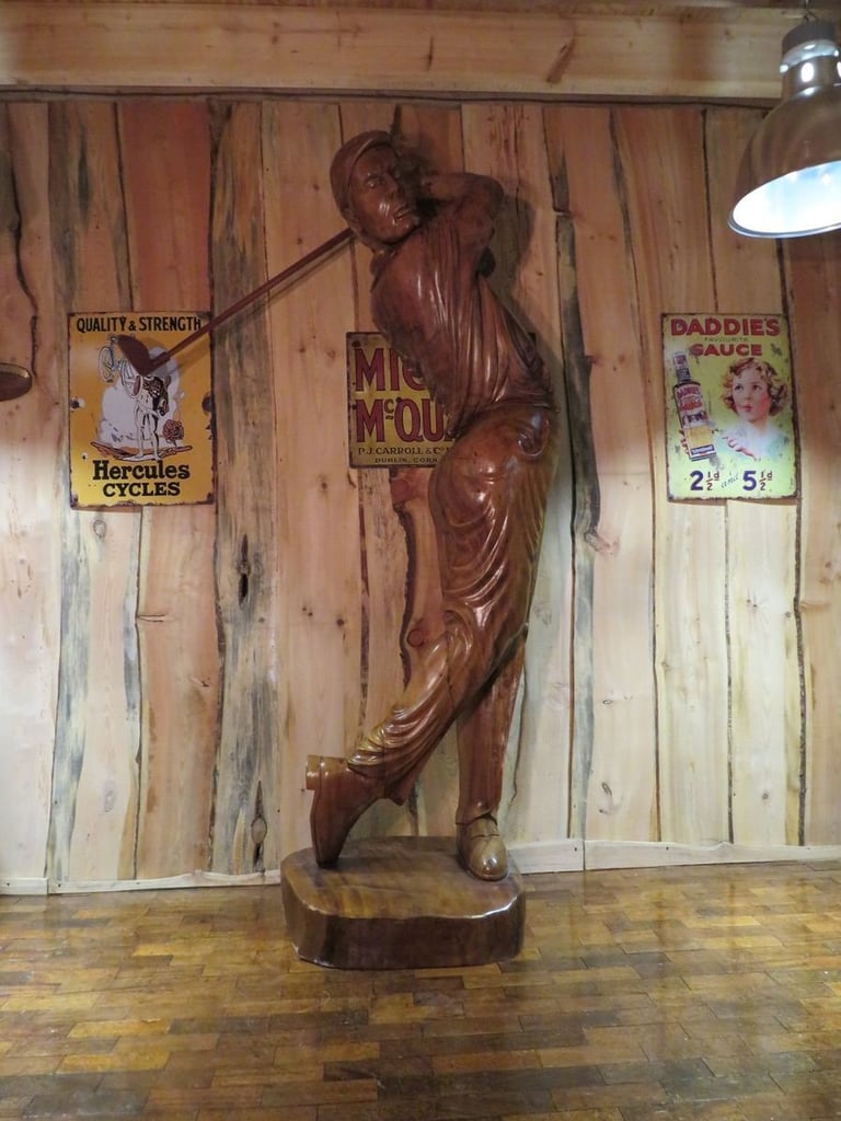 Larger Than Life Teak Golfer  (8'3")