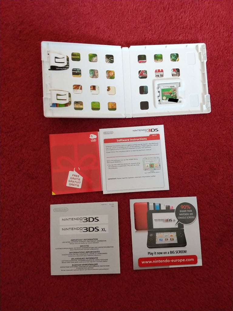 Nintendo 3DS Games Bundle  - Zelda – A Link Between Worlds & Zelda – Ocarina of Time 3D