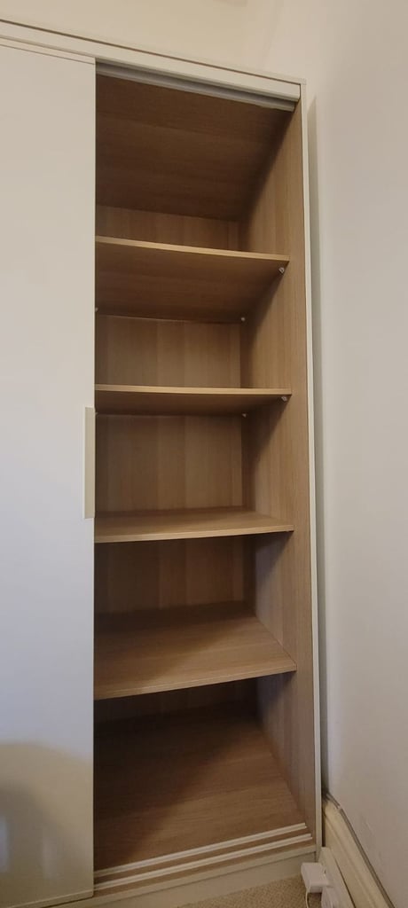 Wardrobe white with sliding doors