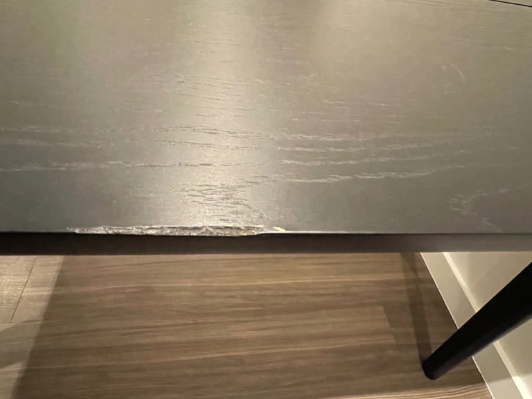 Habitat Nel Wood Veneer 4–6 Seater Dining Table - Black