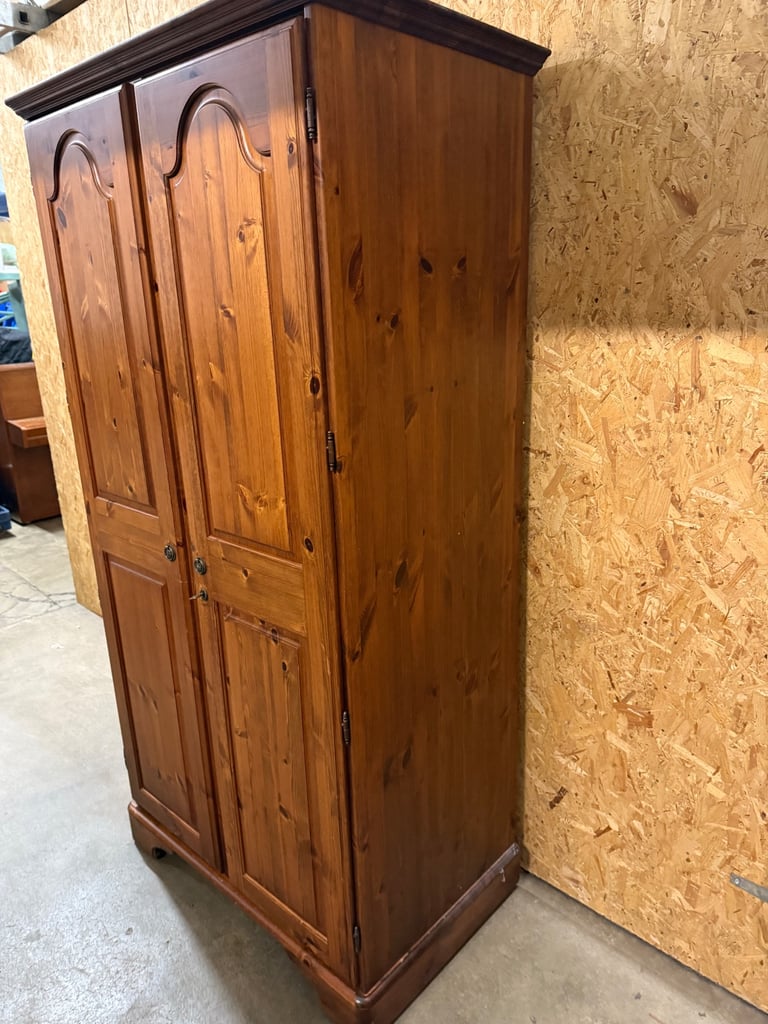 Ducal Pine Double Wardrobe 