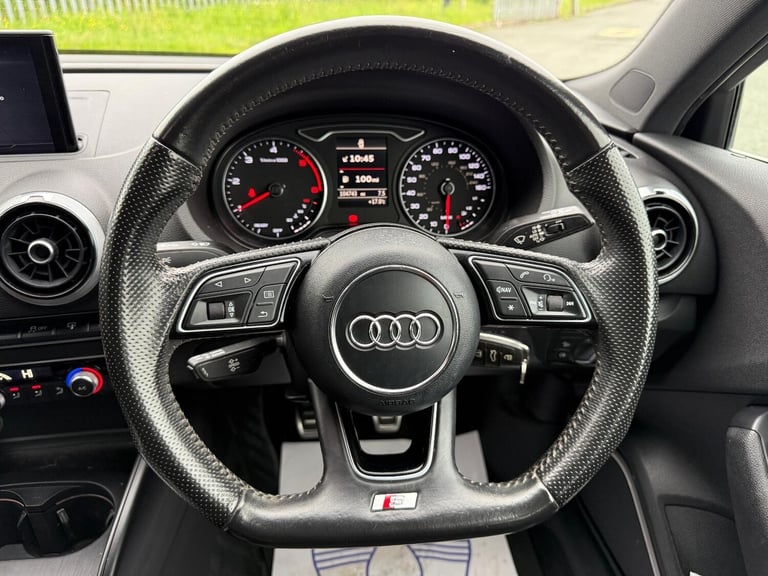 2016 66 REG AUDI A3 S LINE 1.6 DIESEL 5 DOOR BLACK HATCHBACK EURO 6 ULEZ