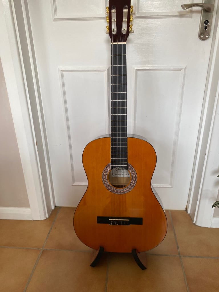image for Encore Classical Guitar Full Size with case and extras. Good Condition.