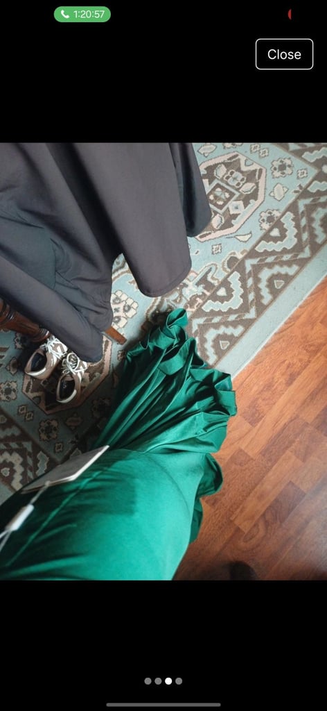 Green prom dress stacees