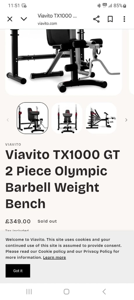 Adjustable weight bench and barbell rack 
