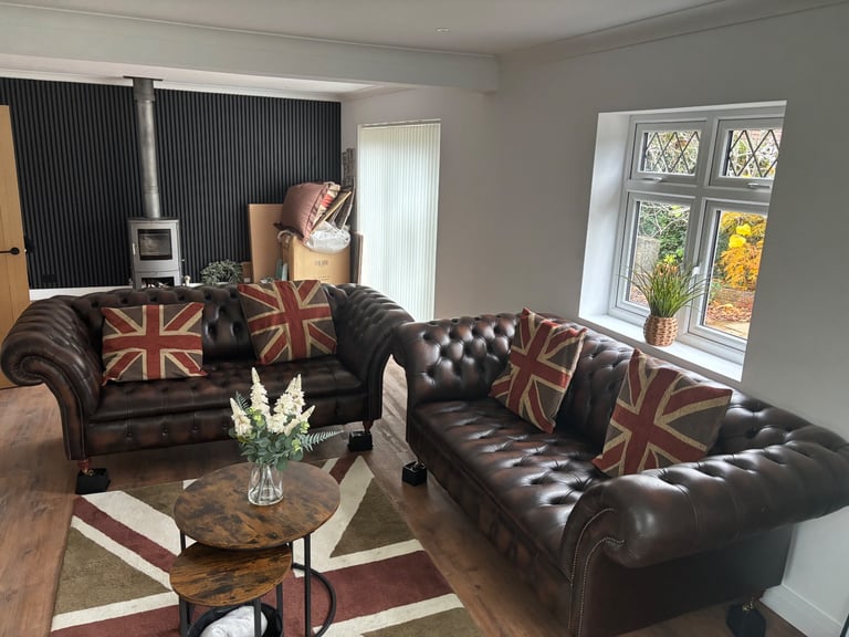 image for X2 2 seater chesterfield sofas 