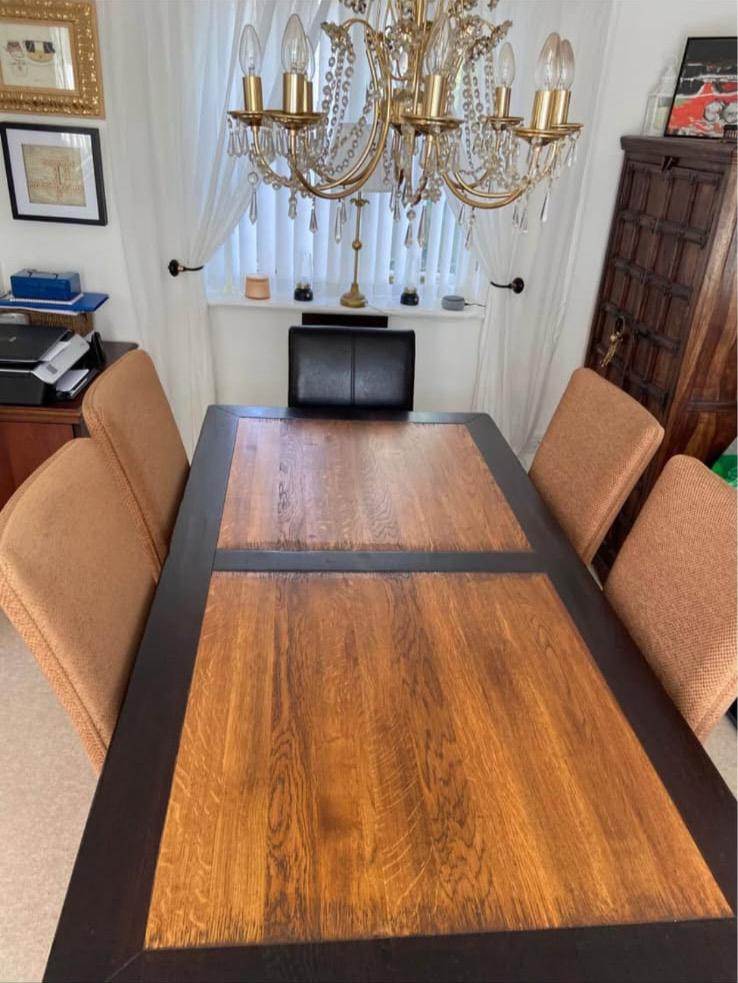 image for Dining table with 6 good condition chairs for £125