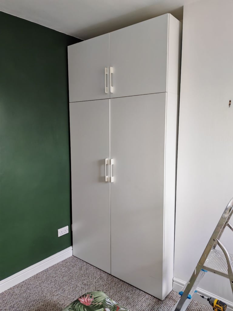 IKEA White Plasta Wardrobe 120 x 240cm FREE DELIVERY 060