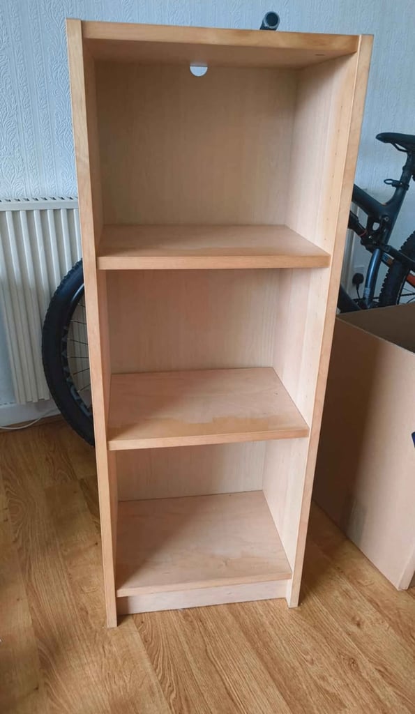 Wooden bookshelf
