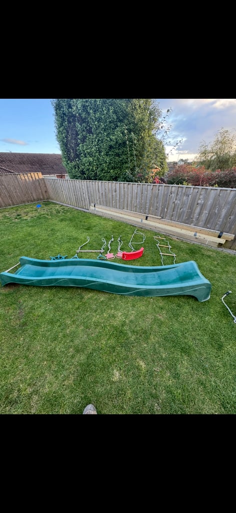 Kids slide and number of swings  