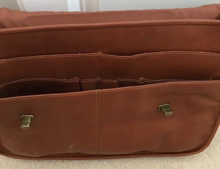 Leather Satchel in Tan Colour