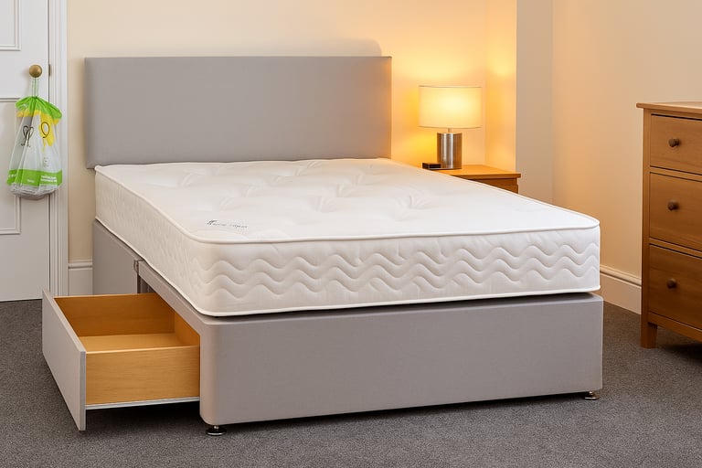Elegant Modern Divan Bed Single Small Double Double King Size Fast UK Delivery Available