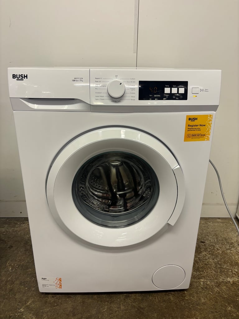 image for Bush 7kg 1200 washing machine*6months old*