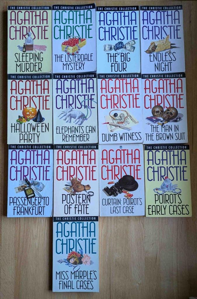 image for Agatha Christie Collection vintage 13 paperback bundle 
