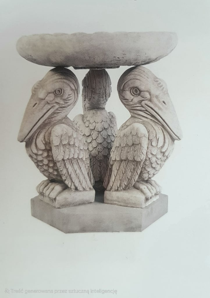 Pelican Bird Bath stone statue,garden ornament