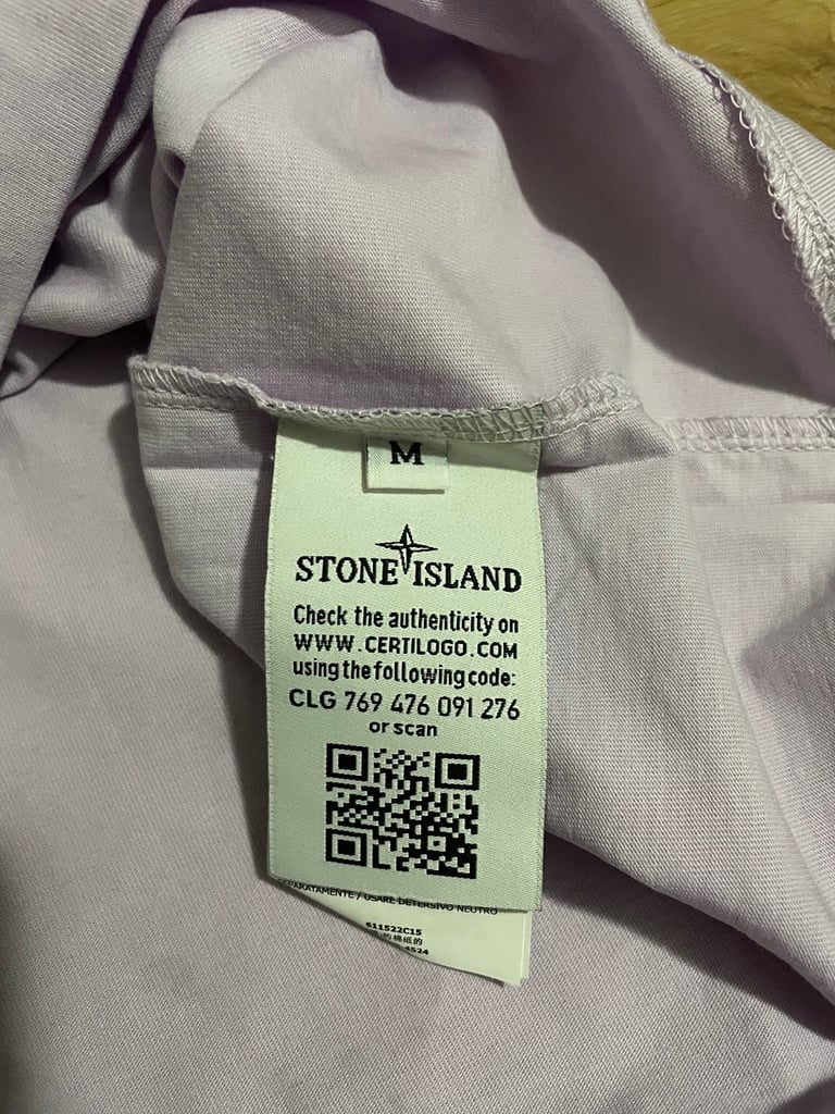 Stone island t shirt lilac 