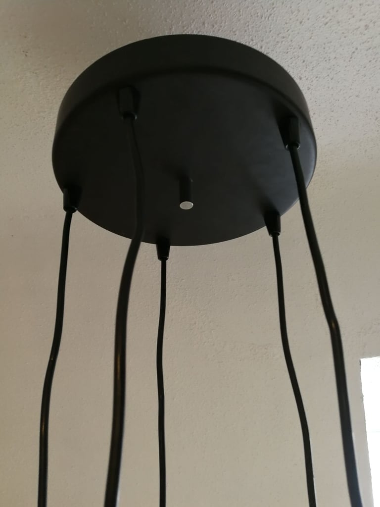 Cascade lamp vintage metal 1970 mid century modern
