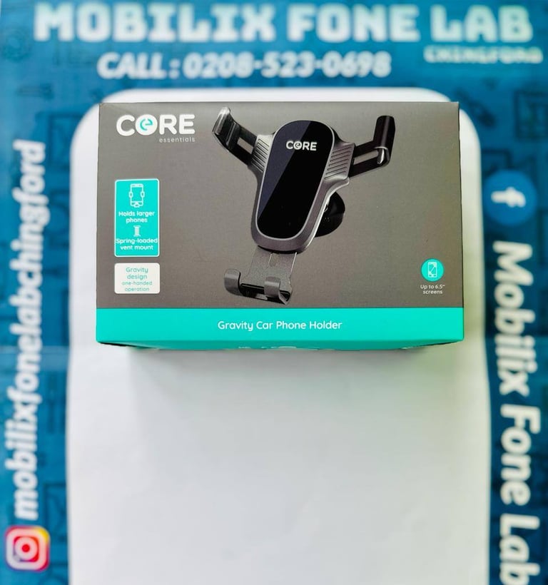 Brand New Universal Core Air-vent Gravity Car Phone Holder Holds Larger Phones