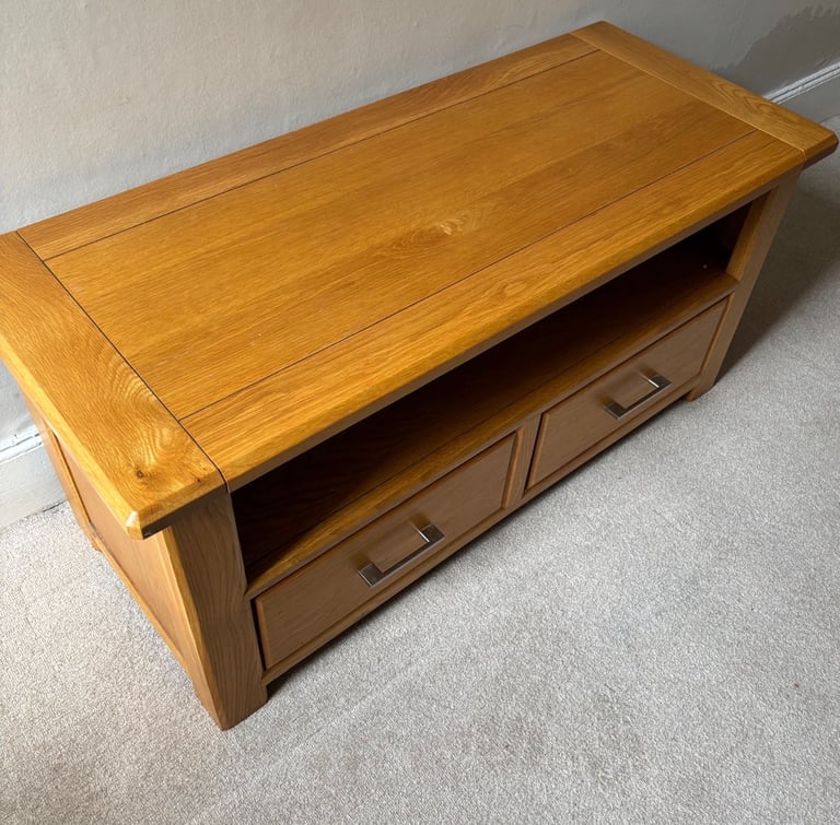 image for TV Unit - Solid Oak 