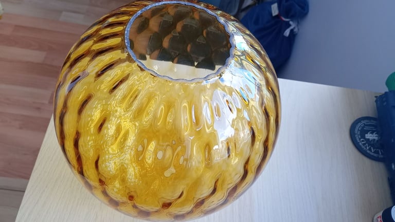 Retro chic glass lampshade