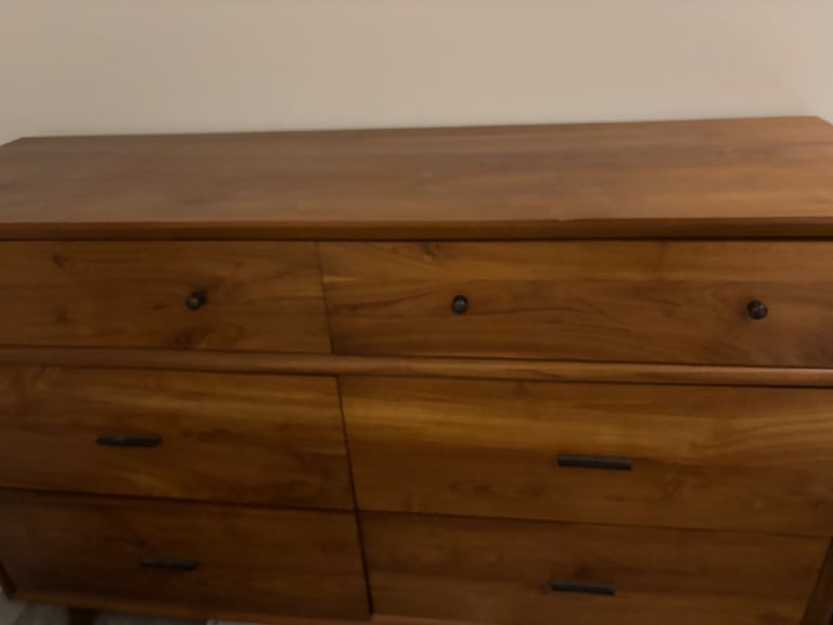 image for Solid teak chest of drawers 