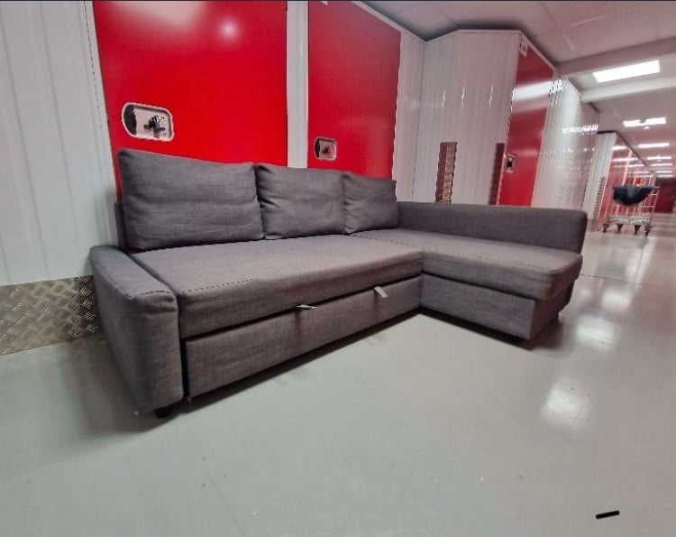 image for Delivery Available - IKEA Grey Sofa Bed FRIHETEN