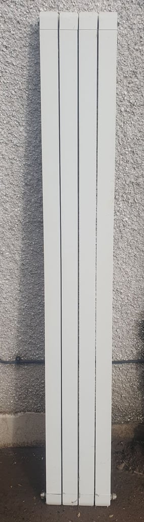 Double Panel White Flat Vertical Radiator 1800 x 280