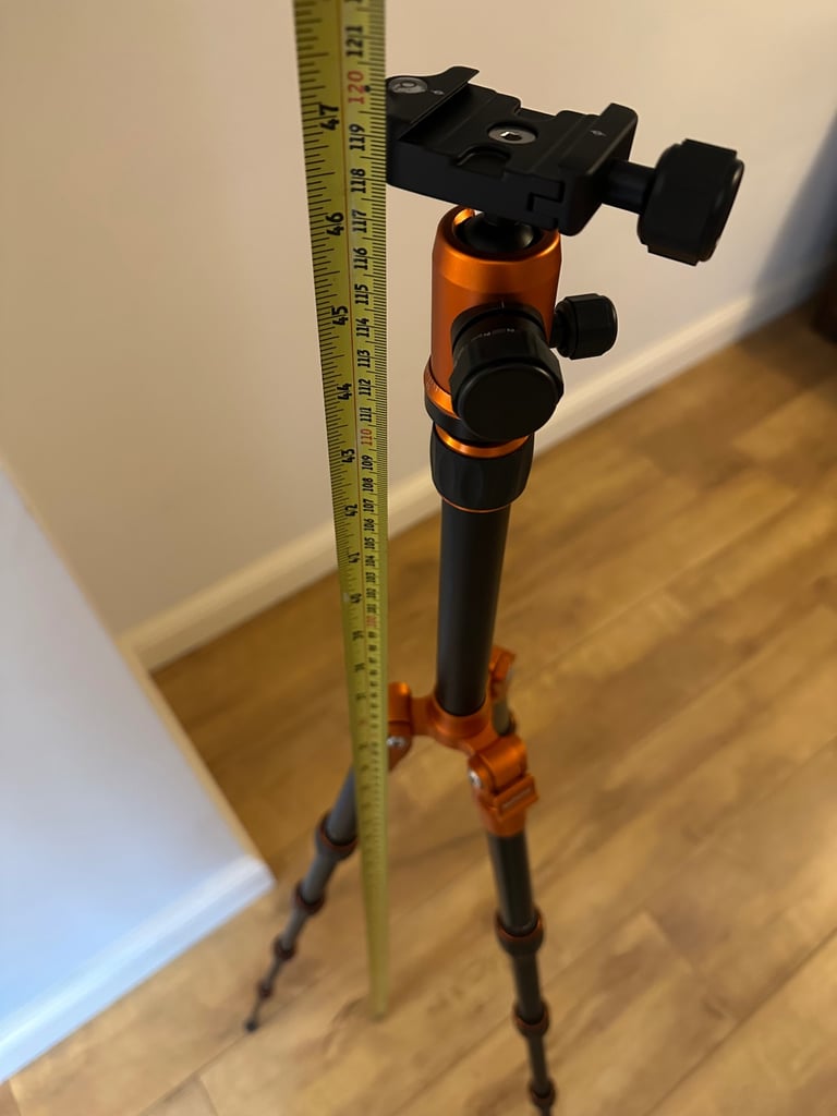 Mefoto Backpacker Travel A0350 Aluminium Tripod + Carry Bag Orange