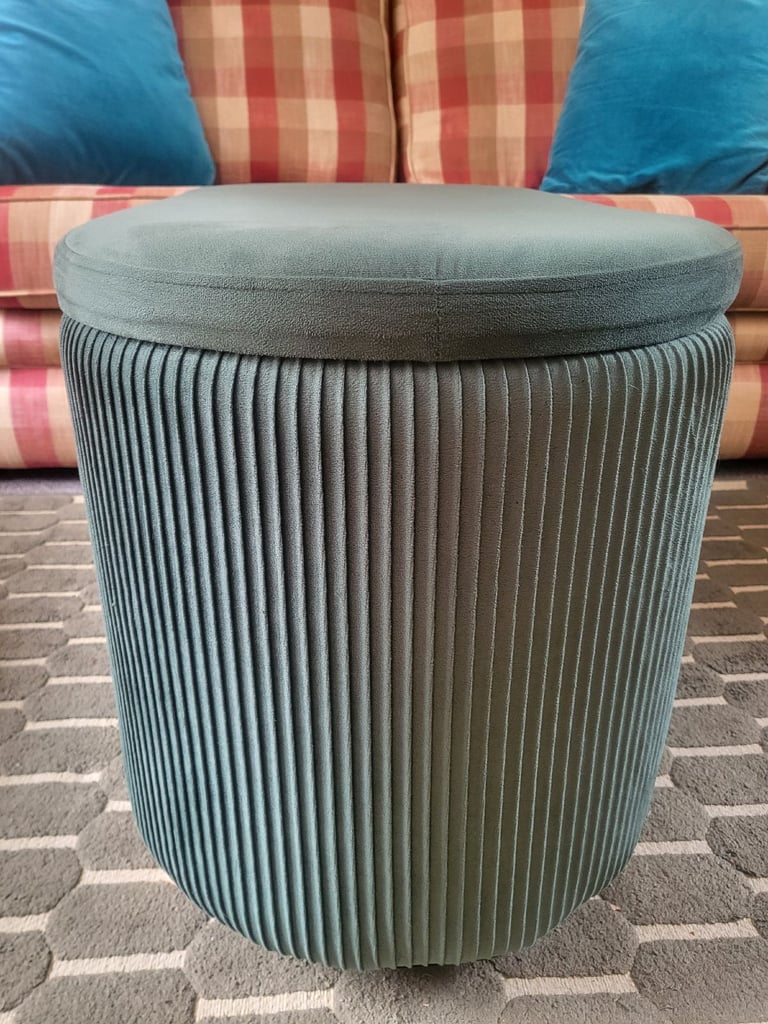 Dunelm Florence Velvet Ottoman