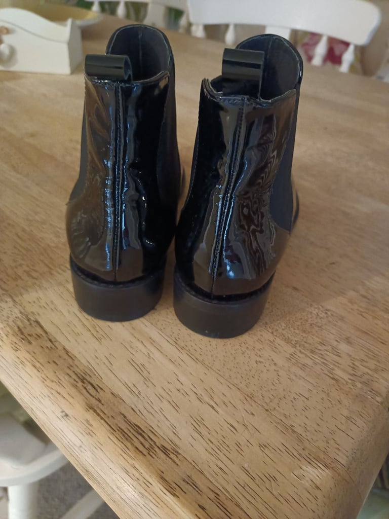 House of Bruar patent ankle boots 