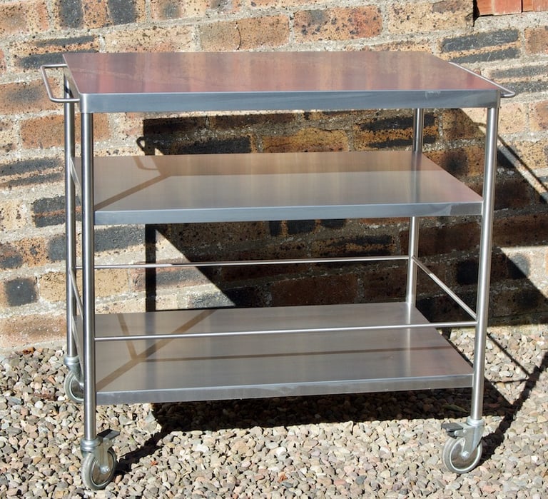 IKEA Flytta Kitchen Trolley Stainless Steel