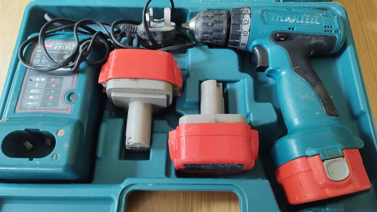 Makita Drill | Three Batteries | Charger | Case