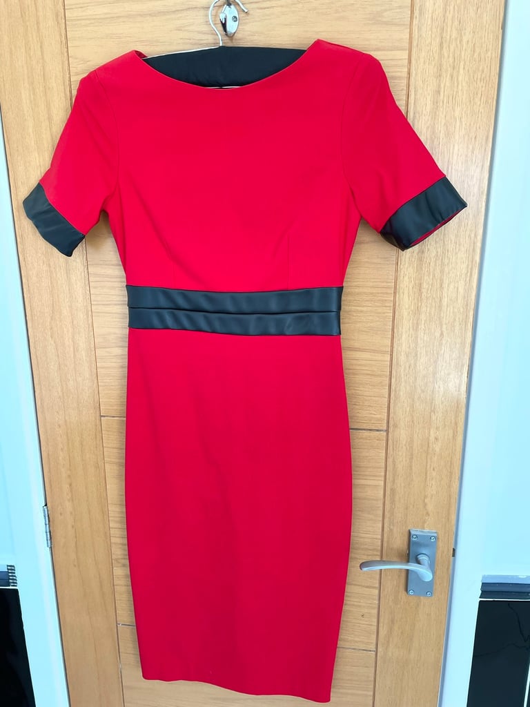 image for 2 red dresses size 8, selling separately £5 each