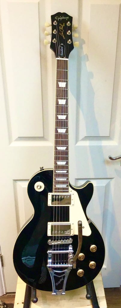 image for Epiphone Les Paul Standard Limited Edition w Bigsby, Brand New in Ivory.