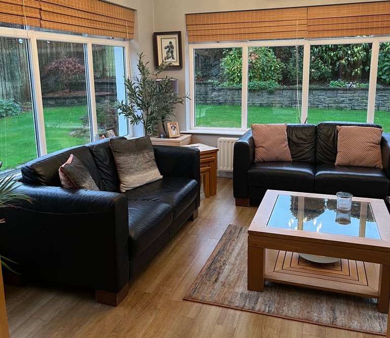 image for Leather Sofas and Chair