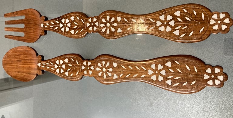 Cafe/Restaurant wall hanging Spoon/Fork set