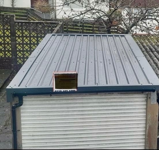 Garage new roof available immediately