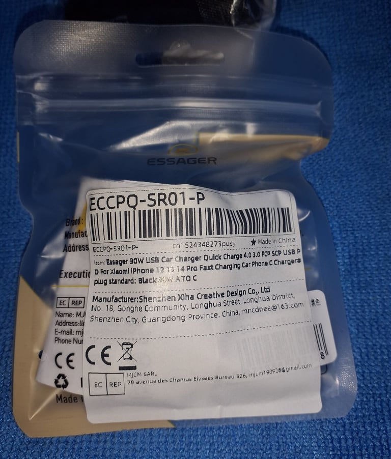 Fast mobile phone chargers for vehicle 66w USB C