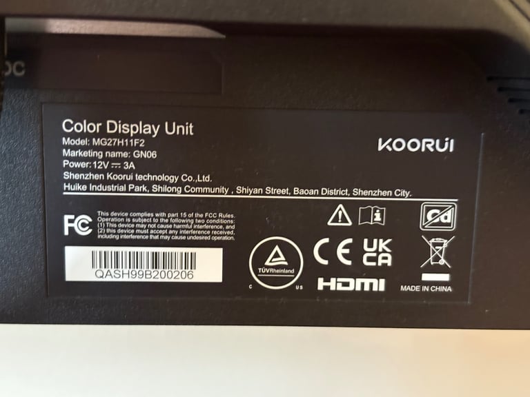 Koorui GN06 27 Inch Gaming Monitor - 165Hz, 1ms, IPS (FHD 1080p)