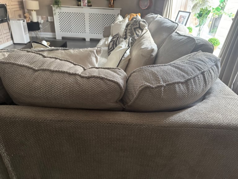 Beige corner sofa swap only for 3 seater & chair
