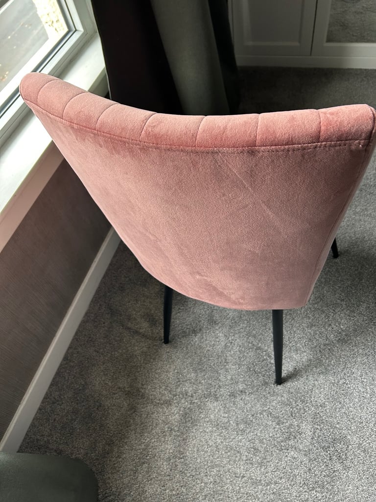 Blush pink chair