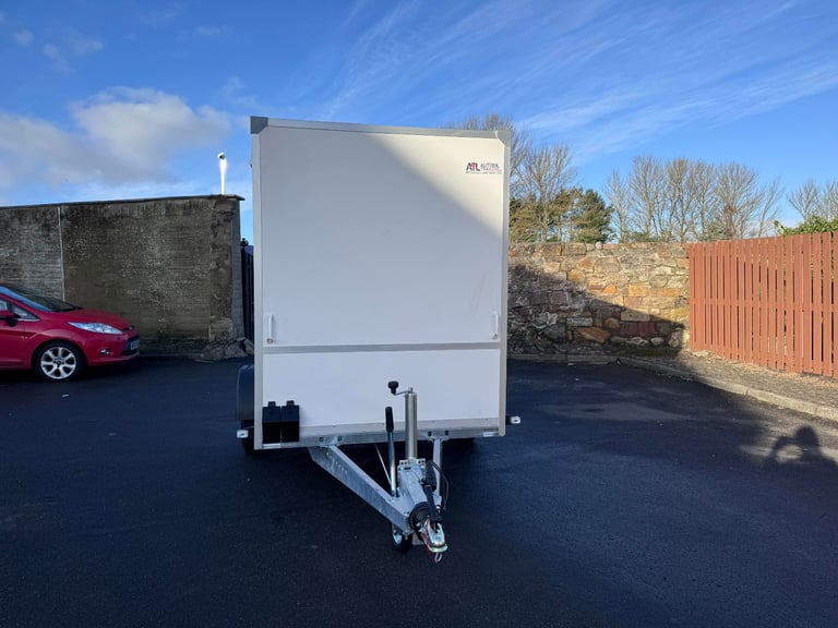 BRAND NEW 8ft x 5ft x 6ft Single Axle Box Trailer with Ramp 750KG