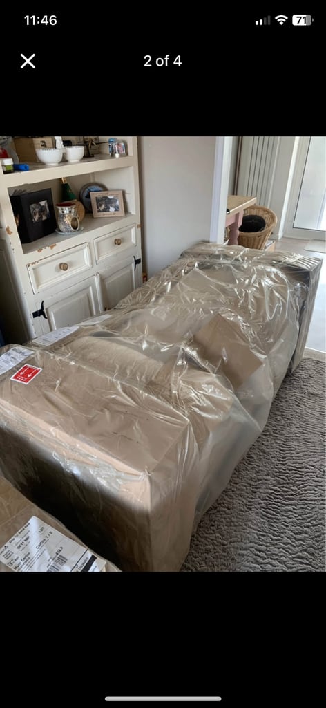 Brand new wayfair L shaped sofa/sofa bed