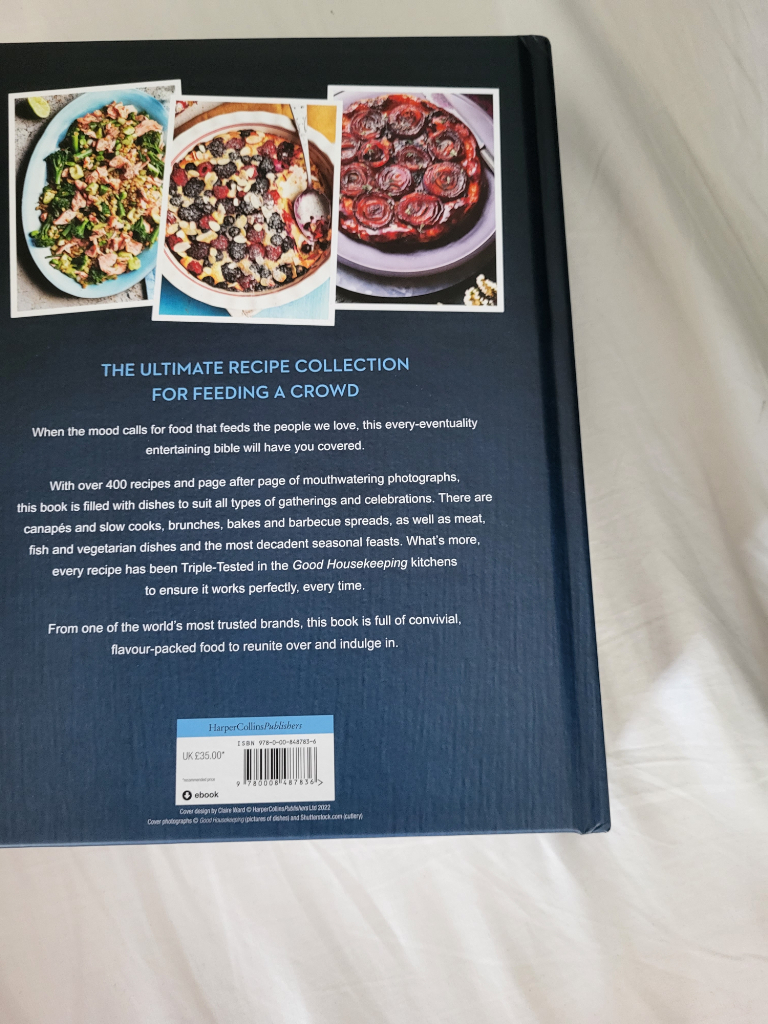 Good Housekeeping cookbook (hardback)- Friend s and Family- brand new