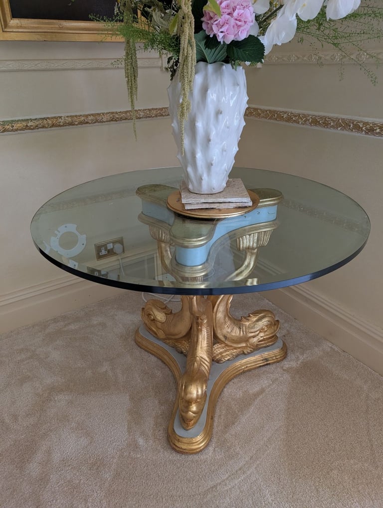 image for Circular Decorative Glass Table