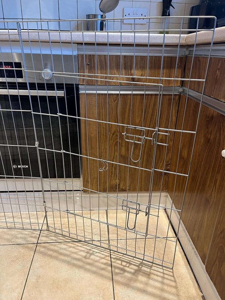 Metal dog foldable crate