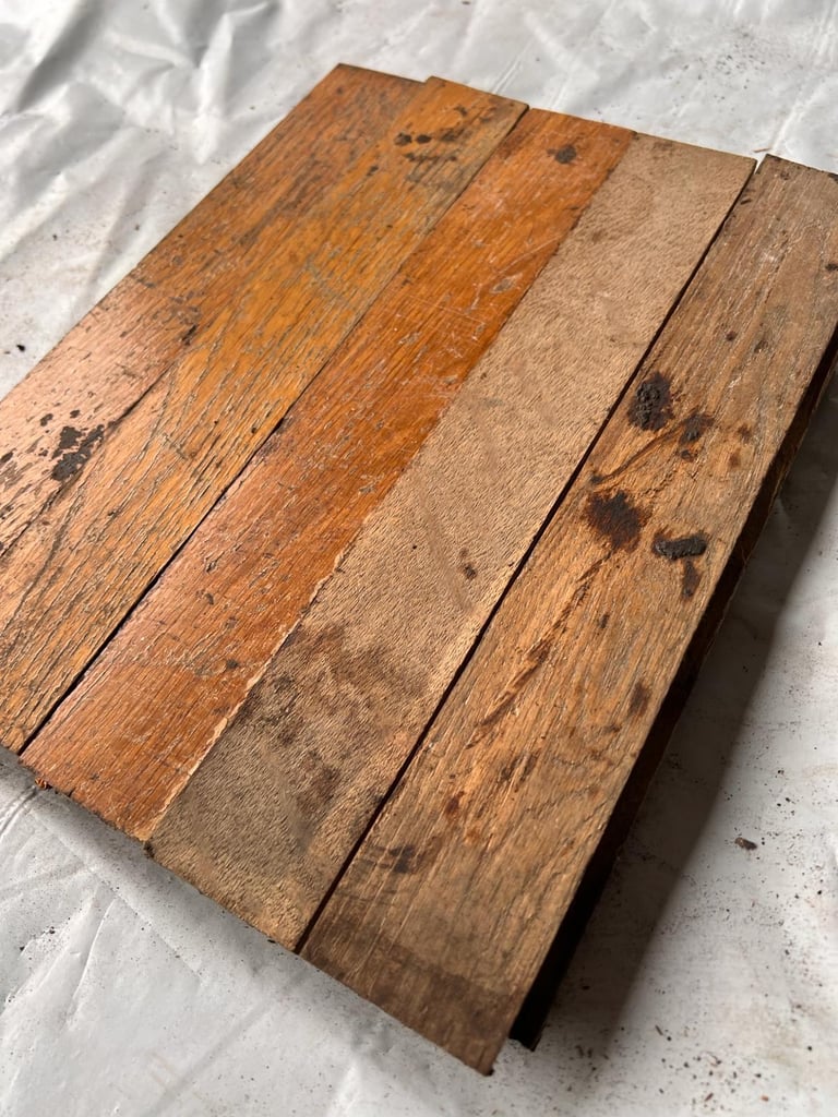 🌿 O3045 — Reclaimed Oak Parquet Flooring (30 x 4,5 cm) @wood_job_uk
