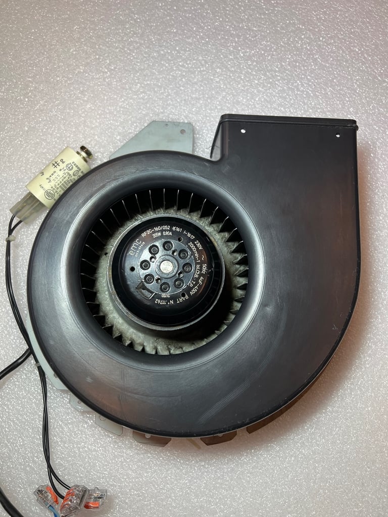Industrial Centrifugal Blower Fan Emc RF2C-160/052  K161, 205w, 2000rpm, 0,90A